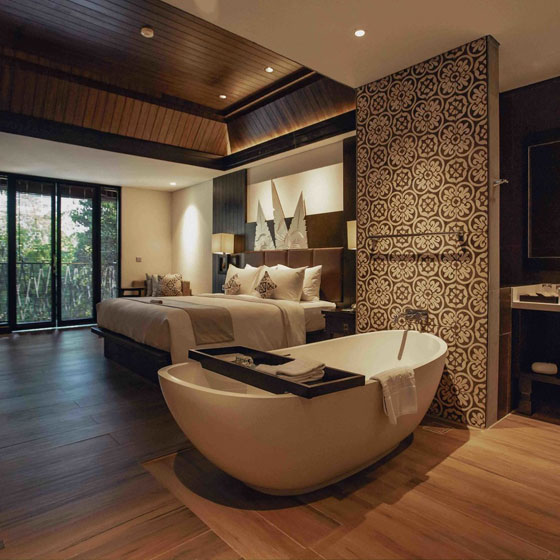Wimarl Bathtub at The Vira Bali Boutique Hotel and Suite